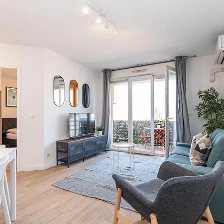 68 Arson - Appt 2 Pieces Dernier Etage - Terrasse - Parking نيس